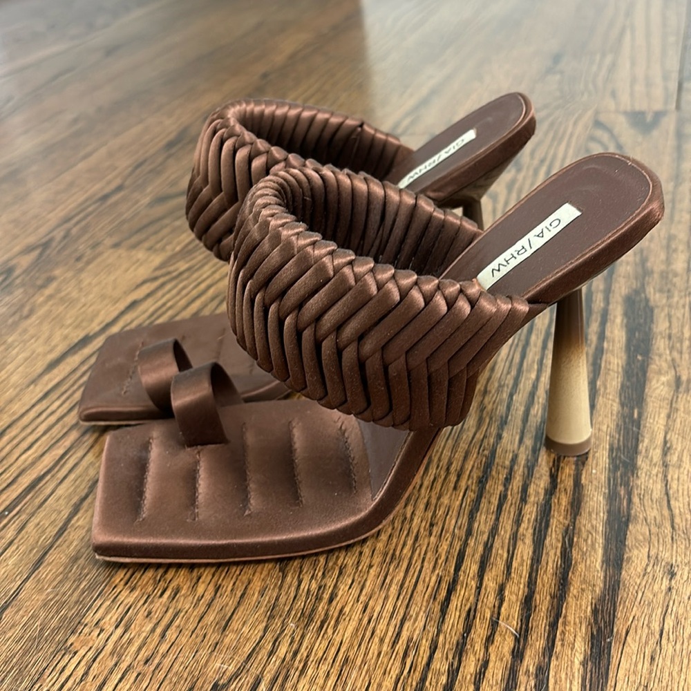 Gia Borghini Brown Heeled Sandals